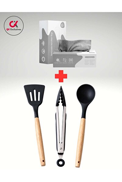 QK Exclusives Home & Kitchen Combo – Silicone Spoon / Kitchen Utensils Set wi...