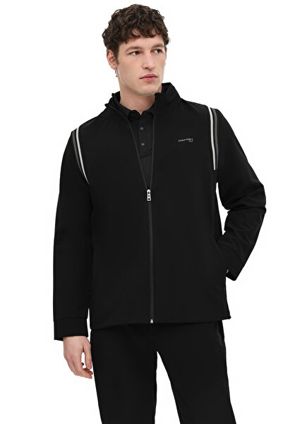lumberjack Ml Wess 18Itl1213 6Fx Black Men's Tracksuit Top