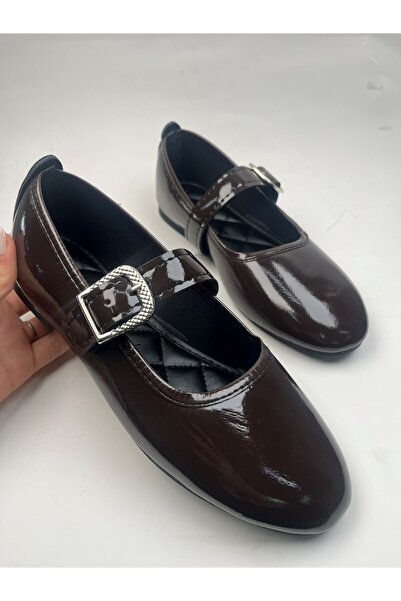 Nstil Daily Women's Flat Shoes with Straps, Rubber Buckle, Sewing Detail, Com...