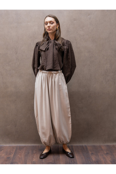 KÜÇÜĞÜM BUTİK Cream Shalwar Trousers