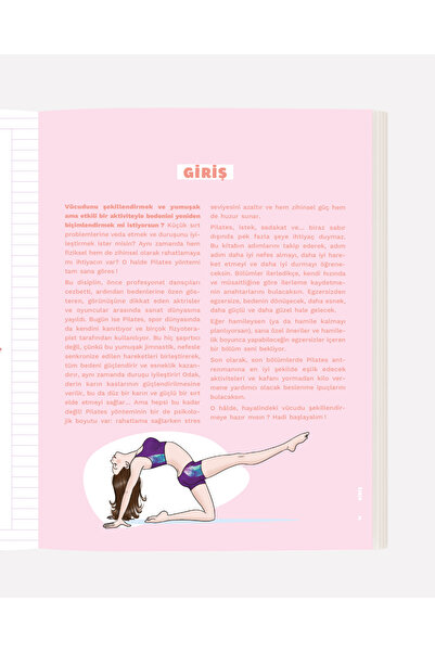 mabel kitap Pilates: Benim defterim - Güçlen ve Esneklik Kazan - Soasick Delanoe
