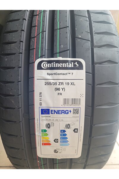 Continental 255/35R19 Sport Contact7 96Y XL Set Olarak (4 ADET) Yazlık 2026 Ü...