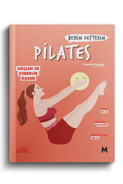 mabel kitap Pilates: Benim defterim - Güçlen ve Esneklik Kazan - Soasick Delanoe