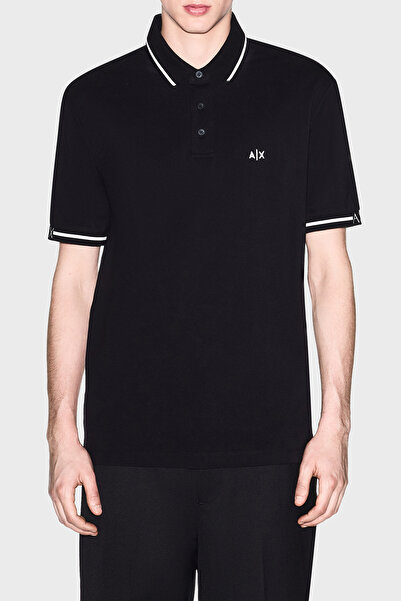 Armani Exchange Cotton Regular Fit Logo Buttoned Polo Men's Polo Xm002356 Af1...