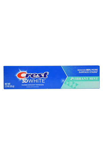CREST Toothpaste, Crest, 3D White Vibrant Mint, Whitening, Fresh Breath, 65 g