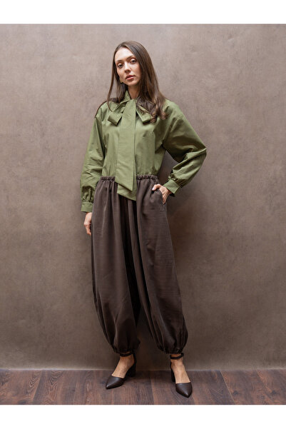KÜÇÜĞÜM BUTİK Brown Shalwar Trousers