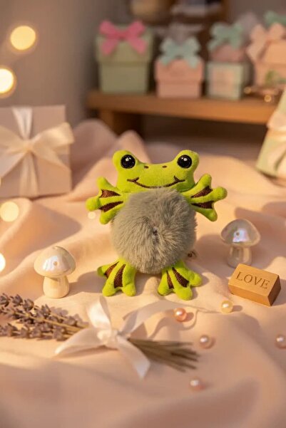 Miniso Kurbağa Figürlü Peluş Saç Lastiği