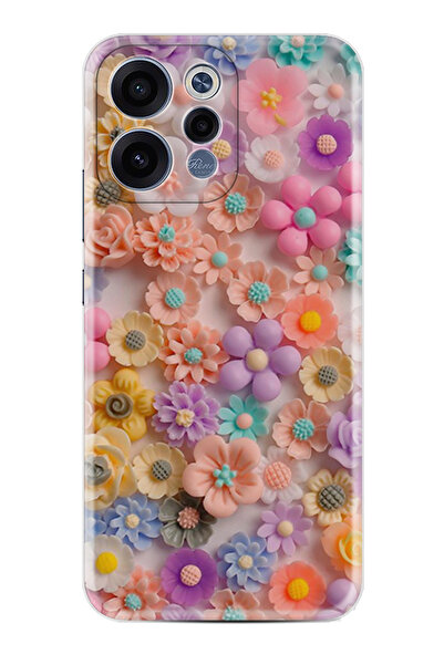 Kılıfland Oppo Reno 15 / 15F 5G Kılıf Boutique Baskılı Resimli Rengarenk Papa...