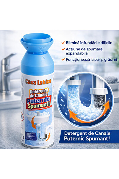 Casa Labico Spumix - Spumă pentru desfundarea țevilor 400 ml