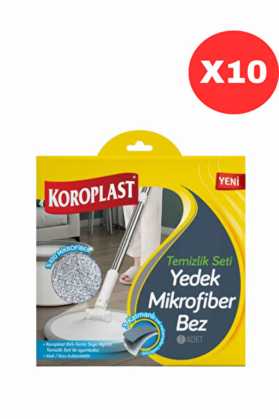 Koroplast Temizlik Seti Yedek Mikrofiber Bez X10