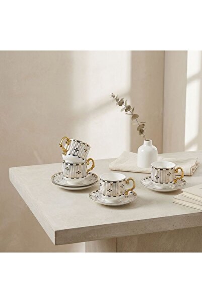 Danube Home Brewelle 12-Piece Bone China Tea Cup Set - 200ml, Serves 6 Person...
