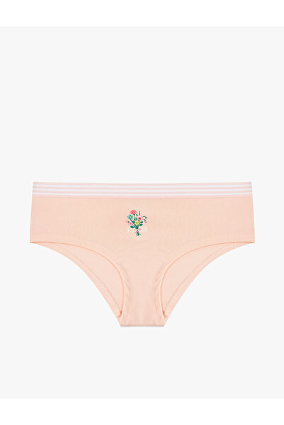 Koton bumbac bucăți Chiloți Hipster cu imprimeu cu detalii la talie talie înaltă