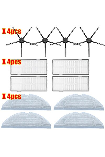 NO BRAND مناسب لقطع غيار فلتر وممسحة مكنسة روبوروك S7 + S7 بلس S7 ماكس T7S T7...