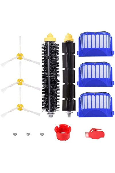 NO BRAND طقم فرش جانبية/فلاتر/عبوة إعادة تعبئة متوافق مع سلسلة iRobot Roomba ...