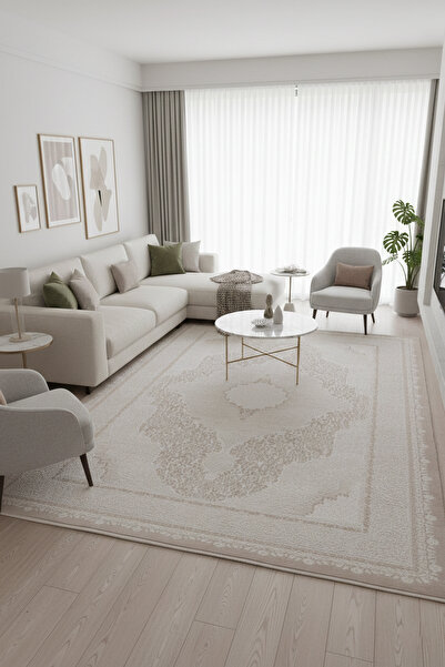 Gülaylar Home Makine Dokuma Soft Dokulu Toz Tutmayan Modern Salon ve Oturma O...