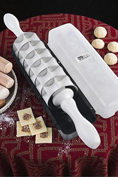 FeyzaDesign 7 Bıçaklı Mantı Merdane Kesme Aparatı, Pratik ve Hızlı Kullanım