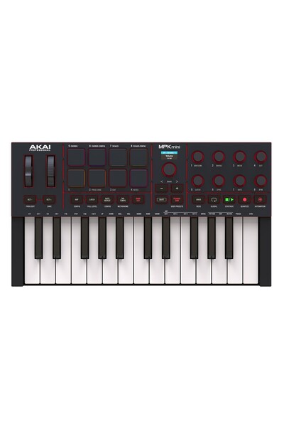AKAI MPKMINI 4 Siyah Müzik Prodüksiyonu 25 Mini Tuş MIDI Klavye