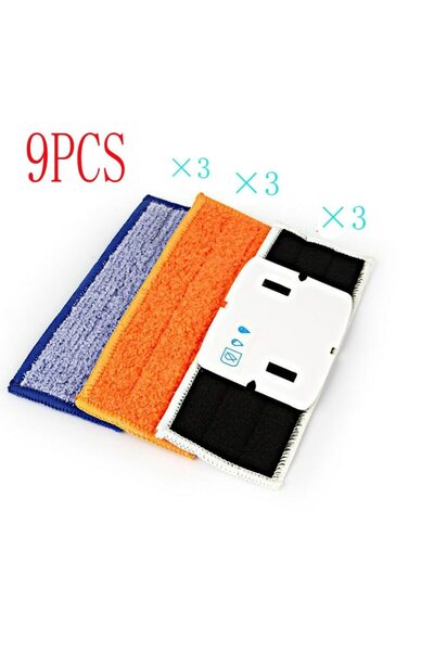 NO BRAND Suitable for 9 pieces (wet mop + damp mop + dry mop) Suitable for iR...