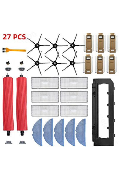 NO BRAND مناسب لفرش مكنسة روبوروك S7 S70 S75 T7 T7S T7Plus T7SPlus، وفلتر هيب...