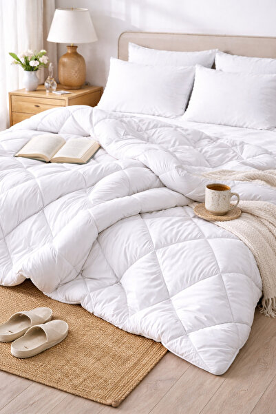 Formeya King Size White 4 Season Washable Quilt |   Anti-Allergic Microfiber ...