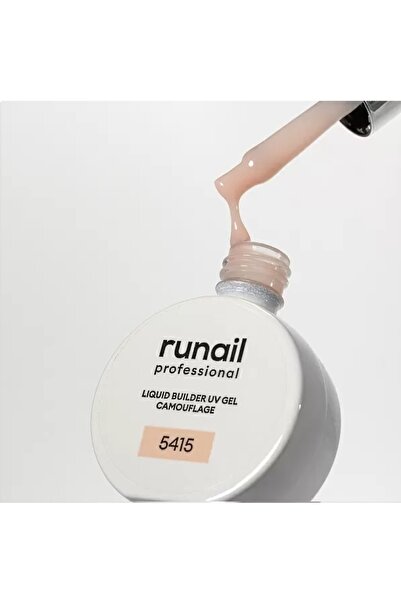 RUNAIL Liquid Builder Gel 15 ml Fırçalı Likit Jel - 5415