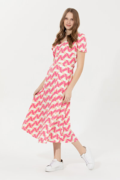 U.S. Polo Assn. Women's Pink Woven Dress 50246392-Vr041