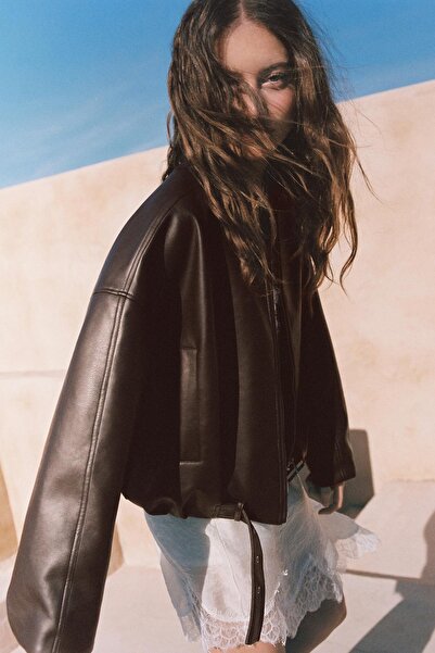 Pull & Bear Suni deri ceket