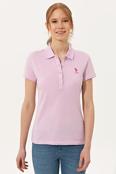 U.S. Polo Assn. Women's Magnolia Basic Polo Neck T-Shirt 50246287-Vr211