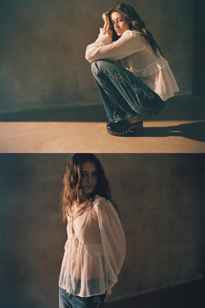 Pull & Bear Fırfırlı bluz