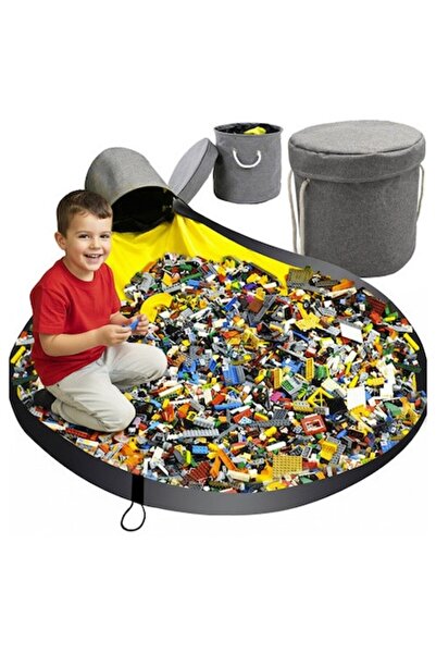 KRUZZEL Coș de jucării 2 în 1 cu saltea de joacă, pliabil, impermeabil, diame...