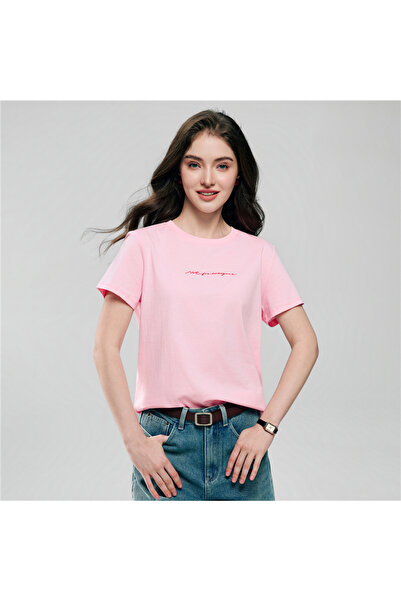 Giordano Women’s Cotton Crew Neck Printed Comfort Tee