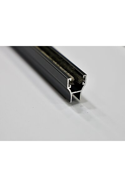 Yerli Alüminyum Cam Balkon GRİ MAT (7016) Büyük H Ve Fitili 8mm (150-199CM-1 ...