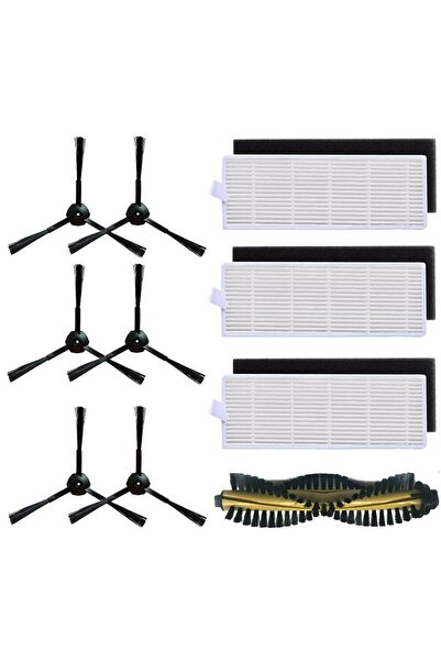 NO BRAND مناسب لاستبدال فرشاة الجانب لفلتر HEPA، ومناسب لقطع غيار مكنسة الروب...