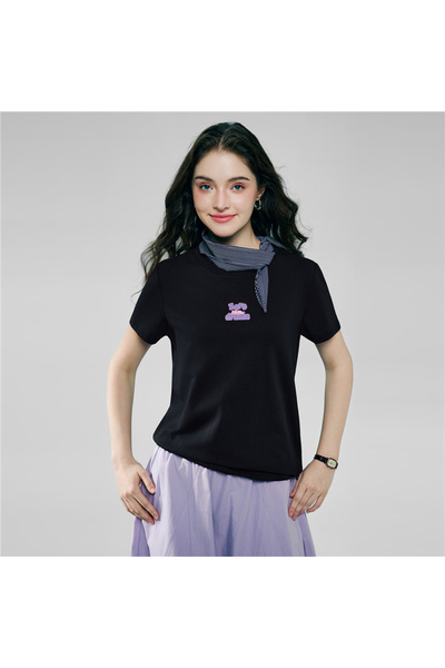 Giordano Women’s Cotton Crew Neck Printed Comfort Tee