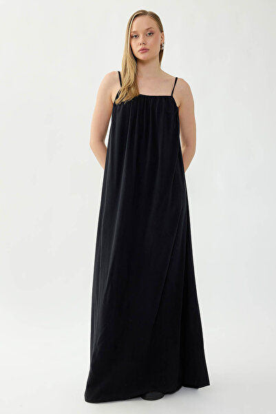 Vitrin Long Dress with String Straps