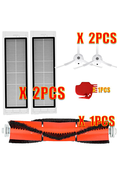 NO BRAND طقم ملحقات فرشاة وفلتر مناسب لروبوتات التنظيف روبوروك S50 S51 S5 S6 ...