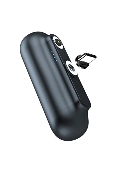 STATİK شاحن طوارئ مغناطيسي صغير - شاحن محمول بسعة 2600 مللي أمبير/ساعة لأجهزة...