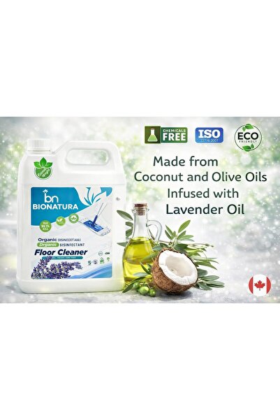 Bionatura.ca منظف ​​الأرضيات بيوناتورا | ٥ لترات | مطهر صديق للبيئة | رائحة م...
