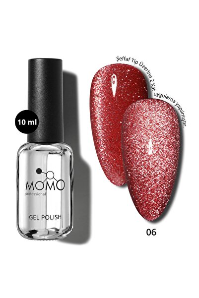 MOMO professional Kalıcı Oje Flash Cat Eye No.6, 10 ml