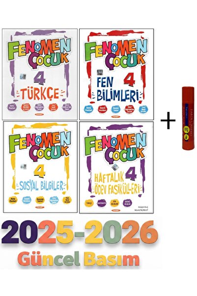 Fenomen Yayıncılık Fenomen Çocuk 4.Sınıf Türkçe+Hayat Bilgisi+Fen Bilimleri+H...