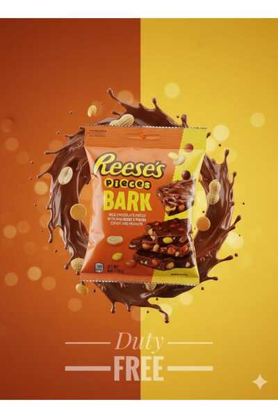 hijazigroup Reese’s Pieces Bark 170g – Fıstıklı ve Mini Reese’s Parçalı Sütlü...