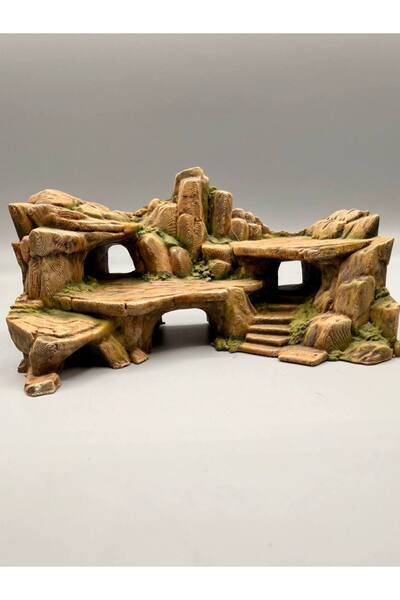 3BE 3 Boyut Endüstriyel 25x13x14 cm Sürüngen ve Kemirgenler İçin Teraryum Dek...
