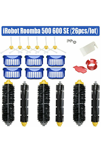 NO BRAND مناسب لمجموعة حقيبة الغبار والفلاتر، مناسب لفرش وممسحة مكنسة روبوت س...