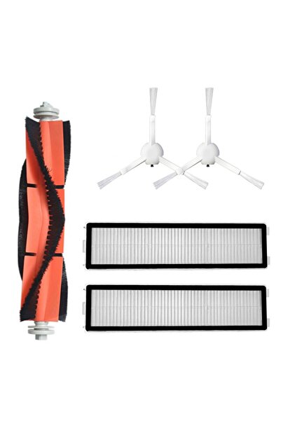 NO BRAND مناسب لـ Fit Dreame D9 مكنسة روبوتية، فرشاة جانبية، أسطوانة، فلتر HE...