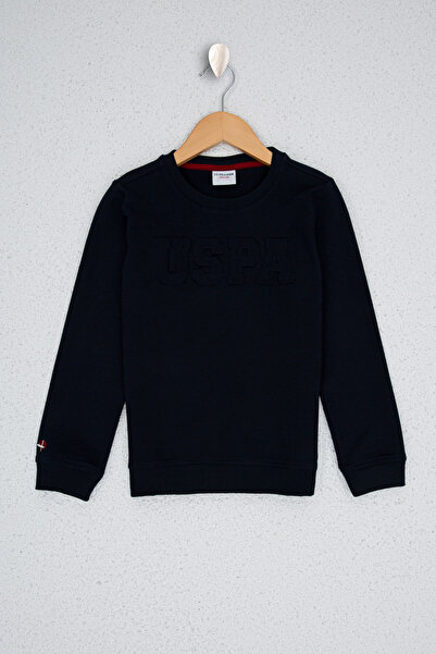 U.S. Polo Assn. Boy's Navy Blue Basic Sweatshirt 50225726-Vr033