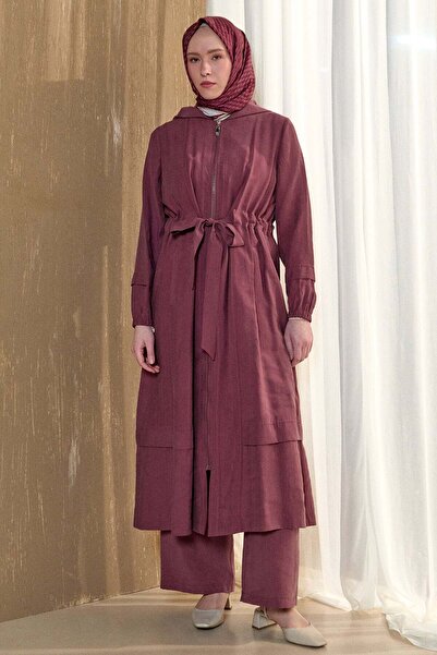 Setrms Kapüşonlu Cepli Spor Pardesü