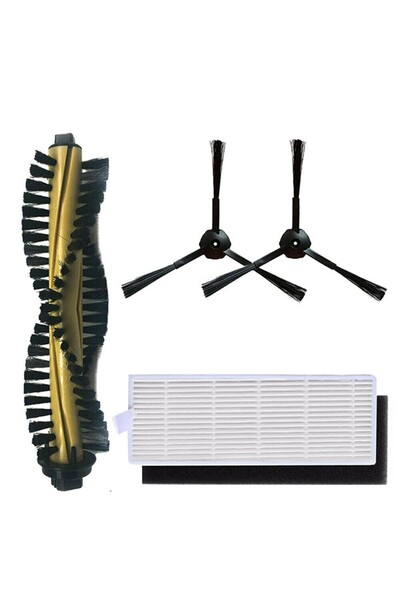 NO BRAND مناسب لاستبدال فرشاة الجانب لفلتر HEPA، ومناسب لقطع غيار مكنسة الروب...