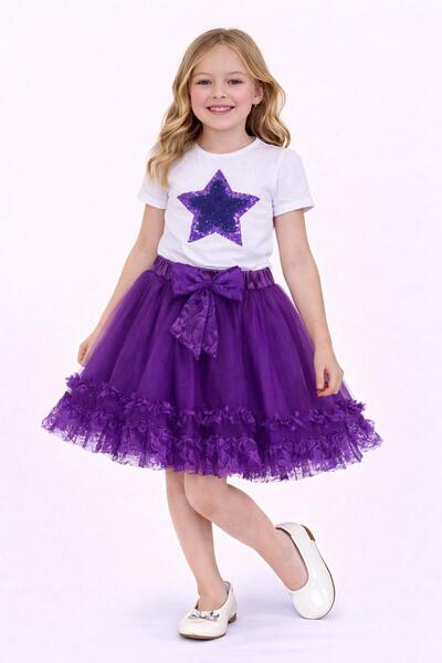 Nacar 23 Nisan 29 Ekim Gösteri Kıyafeti Kız Çocuk Modeli Etek Takımı