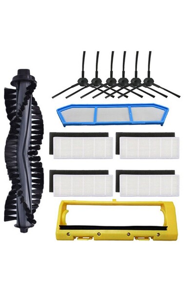 NO BRAND مناسب لملحقات مكنسة الروبوت ILIFE A4 A4S، فرشاة جانبية رئيسية، فلتر ...