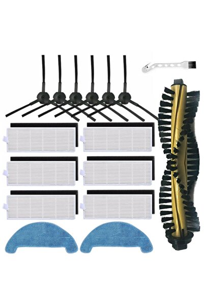 NO BRAND مناسب لاستبدال فرشاة الجانب لفلتر HEPA، ومناسب لقطع غيار مكنسة الروب...